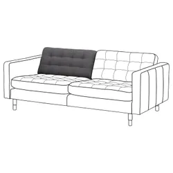 IKEA LANDSKRONA (004.980.28) Подушка спинки 3-х місного дивана, Gunnared / запчастина темно-сіра