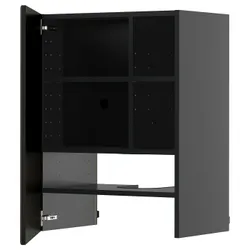 IKEA METOD(895.891.43) Капюшон -шкаф с полкой/дверью, Царношари/Бодбин Блэк