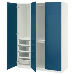 IKEA PAX / FYRUDDEN(795.816.56) Комбинация гардероба, белый/синий