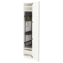 IKEA METOD / MAXIMERA(495.742.33) High Cabinet/Interior Inn, Белый Энкопипинг/Белая имитация дерева