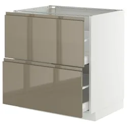 IKEA METOD / MAXIMERA(495.770.57) STJ 2FR/2W смотрит, белый/voxtorp Gloss Dark -Brown