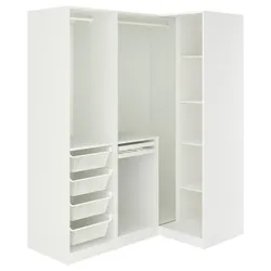 IKEA PAX / FYRUDDEN(695.817.51) угловой гардероб, белый/синий