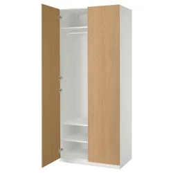 IKEA PAX / STORKLINTA(595.625.88) комбінований гардероб, білий/імітація дуб