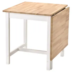 IKEA PINNTORP(705.294.65) Стіл з розкривною стільницею, світло-коричнева/біла пляма