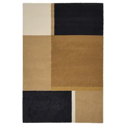 IKEA SKRIFTSPRÅK(505.449.09) килимок з коротким ворсом, медово-коричневий/блакитний