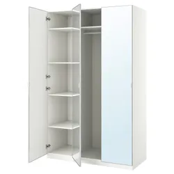 IKEA PAX / ÅHEIM(494.297.50) комбінований гардероб, білий/дзеркало