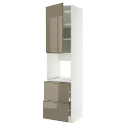 IKEA METOD / MAXIMERA(395.771.71) Sza wy n pie/drz/2szu, белый/voxtorp Gloss Dark -Brown
