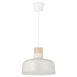 IKEA BUNKEFLO(604.883.90) підвісний світильник, біла / береза