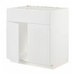 IKEA METOD(794.605.36) шафа сто мийка 2дрз/фр, білий / Stensund білий