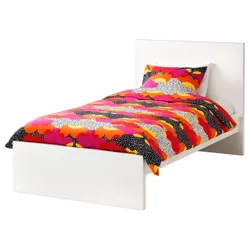IKEA MALM (090.200.32) Ліжко, високий, білий вітраж, Luroy