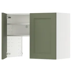 IKEA METOD(695.174.25) Капюшон -шкаф с полкой/дверью, Biały/Axstad Greya -green