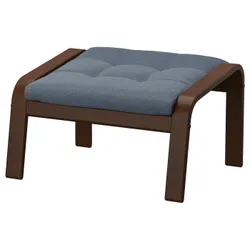 IKEA POÄNG(095.021.77) подставка для ног, коричневый/Gunnared синий