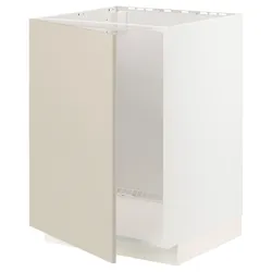 IKEA METOD(494.551.31) шкаф для раковины, белый / Хавсторп бежевый