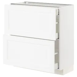 IKEA METOD / MAXIMERA(394.734.42) 2-местный / 3-местный шкаф stj, Enköping белый / под белое дерево