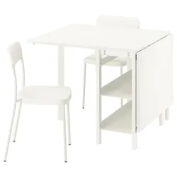 IKEA VIHALS / VIHALS(295.902.53) Стол и 2 стула, Стол с пониженным верхним/белым верхом