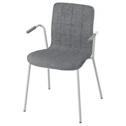 IKEA LÄKTARE(495.032.50) конференц-стул, средний серый/белый