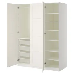 IKEA PAX(390.255.99) гардероб, білий / Бергсбо білий