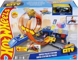 Набір Hot Wheels City Netflix Let's Race для поліцейської дільниці Super Loop JBM71