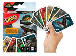 Оригинальные культовые карты Uno из серии "Мир Юрского периода: Возрождение" (JFT28).