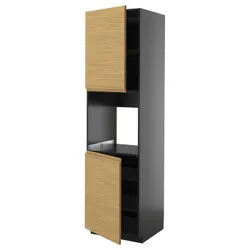 IKEA METOD(195.890.28) Sza St Piek 2 др/половина, Czarnoszary/Voxtorp Imit. дуб
