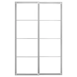 IKEA PAX(404.581.86) корпус розсувних дверей з гідами, алюміній