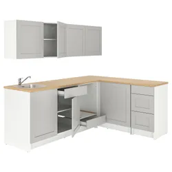 IKEA KNOXHULT(393.884.01) кутова кухня, сірий