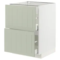 IKEA METOD / MAXIMERA(694.867.54) размер stj 2fr/2w размер, белый/Стенсунд светло-зеленый