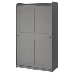IKEA HAUGA (604.072.71) шафа з розсувними дверима, сірий