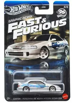 HOT WHEELS Silver Series FAST & FURIOUS GRAPHIC REMIX 5/5 Acura Integra JBY45