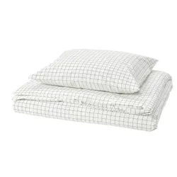 IKEA DOFTAKLEJA(406.005.14) воздуховоды и наволочка, белый/антрацит