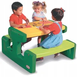 СТОЛИК LITTLE TIKES, лави для пікніка, 4-місцеві, міцні для дітей