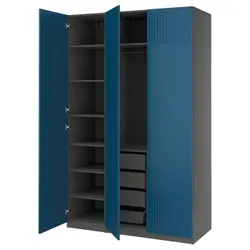 IKEA PAX / FYRUDDEN(695.816.33) Комбинация гардероба, темно -серый/синий