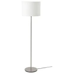 IKEA RINGSTA / SKAFTET(193.859.60) торшер, білий / нікельований
