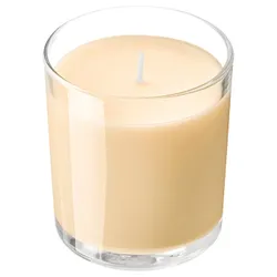 IKEA LOTSFÅGEL(706.083.92) ароматизована свічка в склі, Персиковий світло-помаранчевий