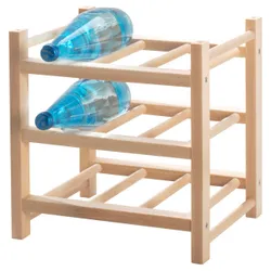 IKEA HUTTEN (700.324.51) Підставка для 9 пляшок вина, масивна деревина