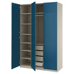 IKEA PAX / FYRUDDEN(895.816.46) Комбинация гардероба, Серый -разг/синий