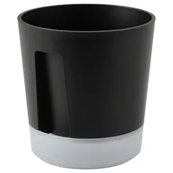 IKEA VÅRDTRÄD(005.708.68) Самостоятельный горшок, Внутренний/внешний прозрачный/антрацит