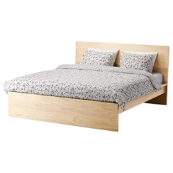 IKEA MALM (590.273.90) Ліжко, високий, білий вітраж, Luroy