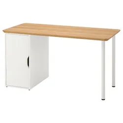 IKEA ANFALLARE / ALEX(595.216.68) рабочий стол, бамбук/белый