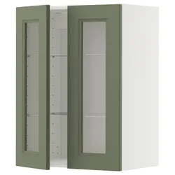 IKEA METOD(495.177.56) Sza Wiello/2 Gree Drz, Biały/Axstad Greya -green