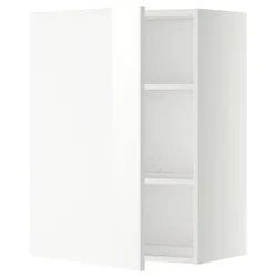 IKEA METOD(594.666.81) навесной шкаф с полками, белый / Рингхульт белый