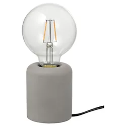 IKEA RÅSEGEL / LUNNOM(394.944.49) настольная лампа с лампочкой, прозрачный шар