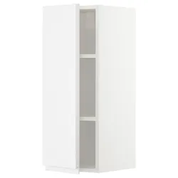 IKEA METOD(494.554.47) навесной шкаф с полками, белый/Воксторп глянцевый/белый