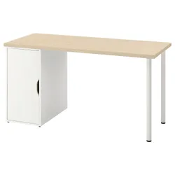 IKEA MITTCIRKEL / ALEX(895.217.18) рабочий стол, яркий эффект сосны/белый