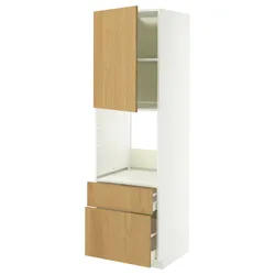 IKEA METOD / MAXIMERA(696.019.47) W Pie Pie DR/2FR/śre/W SOW, белый/синарп вокруг дуба