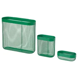 IKEA SKÅDIS(405.974.70) Корзина для хранения, 3 шт., зеленый