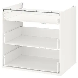 IKEA ENHET(304.404.27) нижний шкаф / 3 ящика, белый