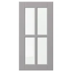 IKEA BODBYN (504.850.33) Скляні двері, сірий