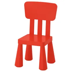 IKEA MAMMUT (403.653.66) Дитячий стілець, червоний