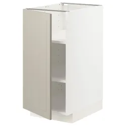 IKEA METOD(294.692.71) шафа ст/пол, білий / Stensund beige